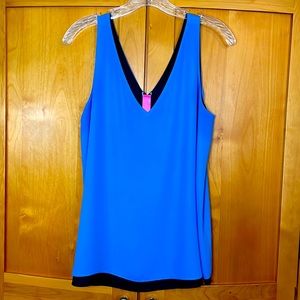 Lilly Pulitzer Reversible Blouse, size M, in Navy/Blue